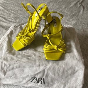 Zara yellow sandals